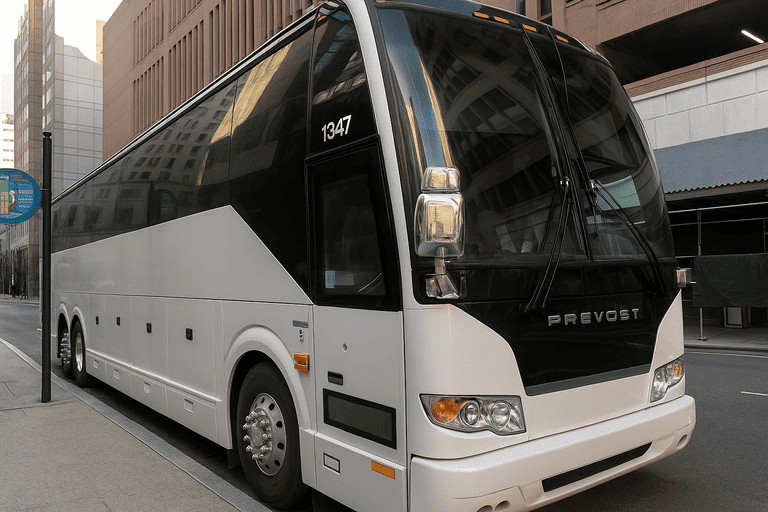 a Charter Bus Rental West Jordan coach bus